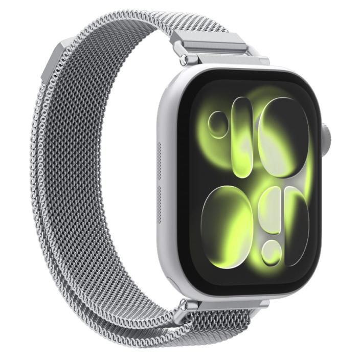 Bild 2, Spigen Spigen Apple Watch 38/40/41/42 mm Armband Milanese Silver
