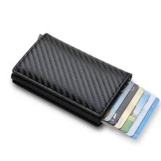  Svart Kolfiber Korth&aring;llare RFID & NFC Skydd
