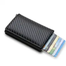  Svart Kolfiber Korth&aring;llare RFID & NFC Skydd