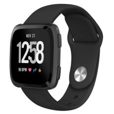 Silikon Armband Fitbit Versa/Versa 2/Versa Lite - Svart