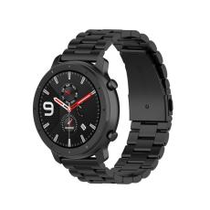  Lyxigt Metallarmband I Rostfritt St&aring;l - Svart (20mm)