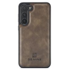 DG.MING DG.MING Samsung Galaxy S24 Skal L&auml;derbelagt Brun
