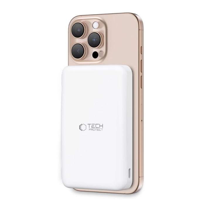 Bild 2, Tech-Protect Tech-Protect 10000 mAh Qi2 MagSafe Powerbank LifeMag Vit