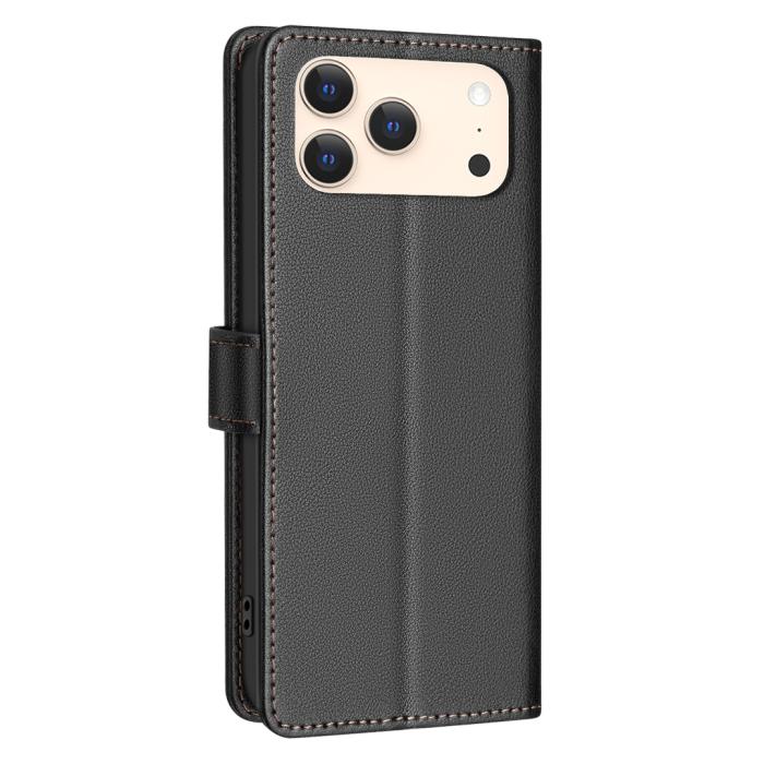 Bild 3, BINFEN BINFEN iPhone 17 Pro Max Fodral RFID Läder Svart