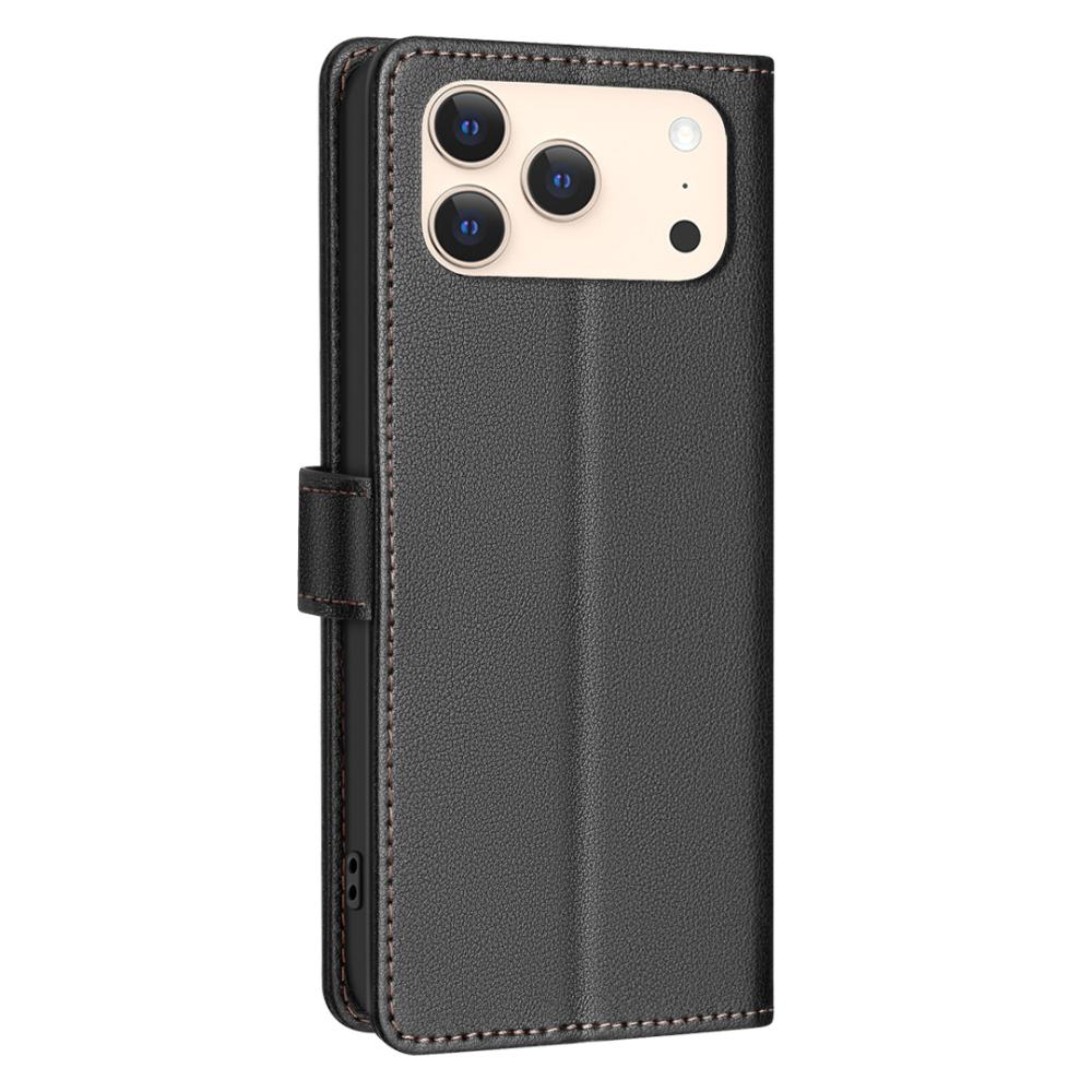 BINFEN BINFEN iPhone 17 Pro Max Fodral RFID Läder Svart