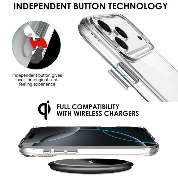 Bild 3,  iPhone 17 Pro Max Skal Hybrid Transparent
