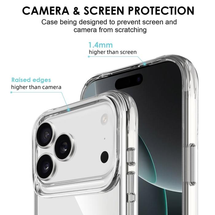 Bild 4,  iPhone 17 Pro Max Skal Hybrid Transparent