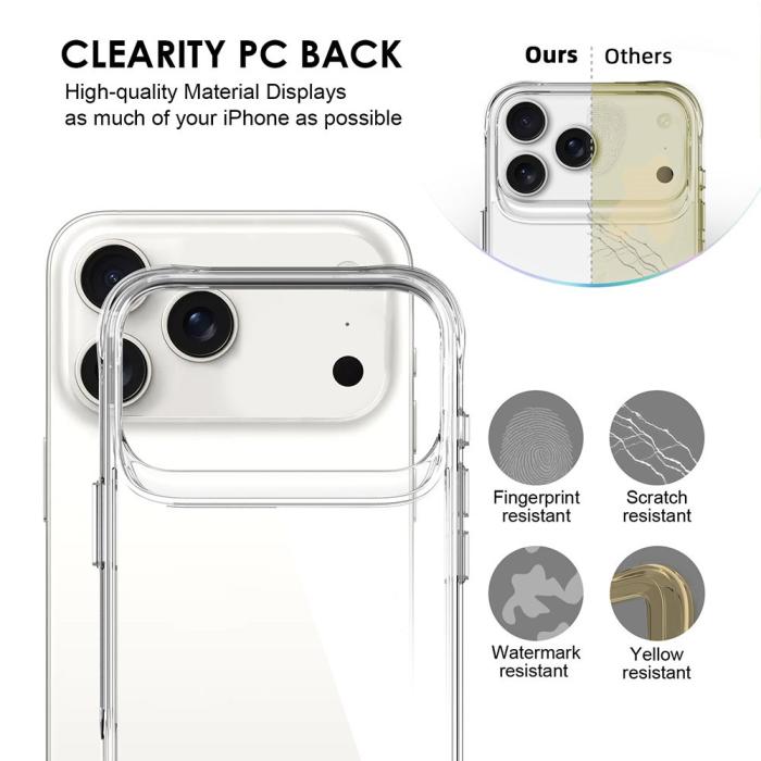 Bild 5,  iPhone 17 Pro Max Skal Hybrid Transparent