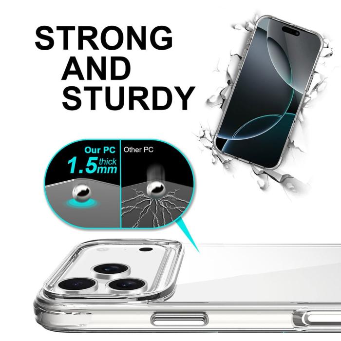 Bild 6,  iPhone 17 Pro Max Skal Hybrid Transparent