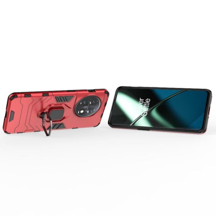 Bild 3,  OnePlus 11 5G Skal Ring Hybrid Armor Röd