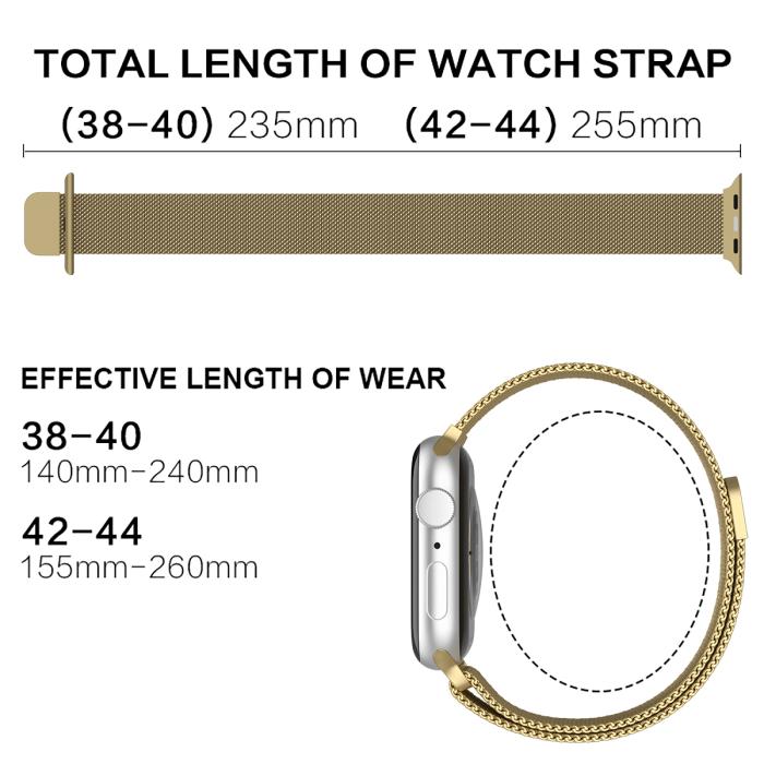 Bild 4, ColorPop ColorPop Milanese Loop Metall Armband Apple Watch 42/44/45/46/49 mm