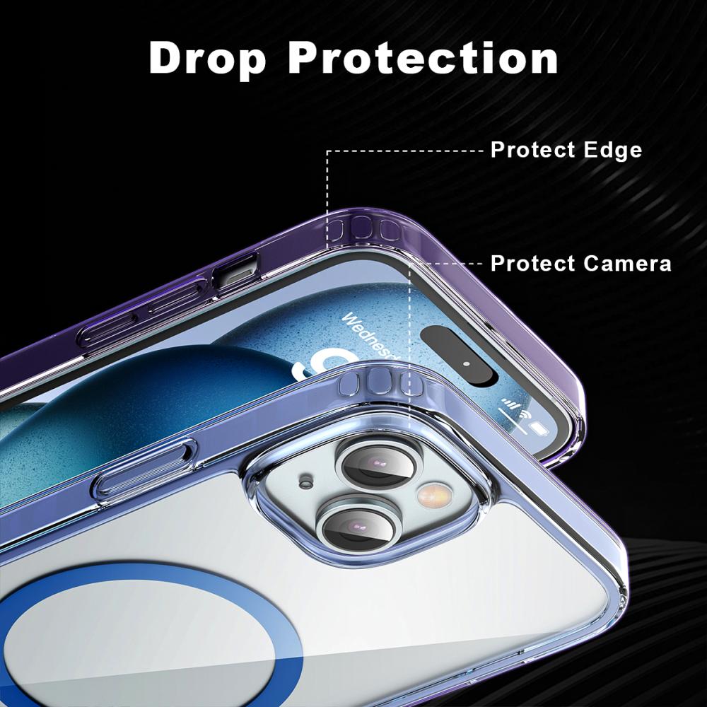 ColorPop ColorPop iPhone 15 Skal CH MagSafe Transparent/Lila