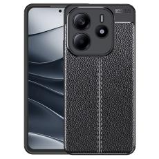  Xiaomi Redmi Note 14 5G Skal Litchi Textur Svart
