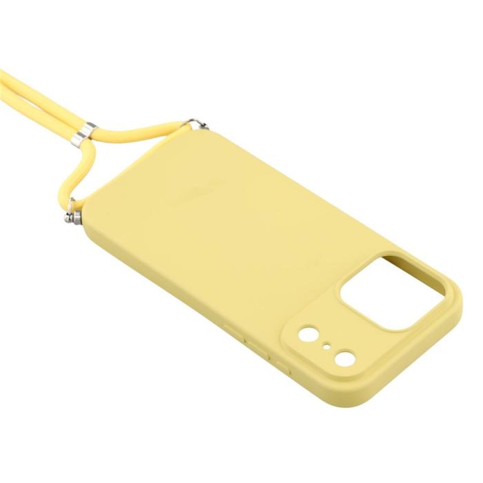 Bild 4,  iPhone 17 Pro Skal Med Mobilsnöre TPU Gul