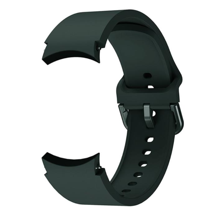 Bild 2,  Silikon Armband För Galaxy Watch 4/5/5 Pro/6/7/FE Mörk Grön