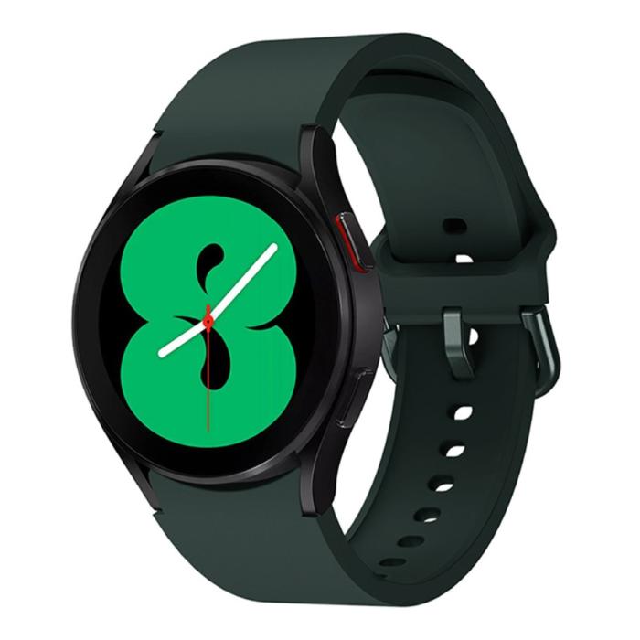 Bild 3,  Silikon Armband För Galaxy Watch 4/5/5 Pro/6/7/FE Mörk Grön