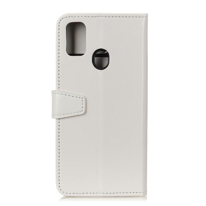 Bild 2,  Samsung Galaxy A21s - Crazy Horse Plånboksfodral - Vit