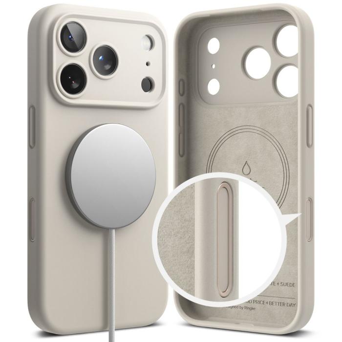 Bild 3, Ringke Ringke iPhone 17 Pro Skal MagSafe Silikon Stone