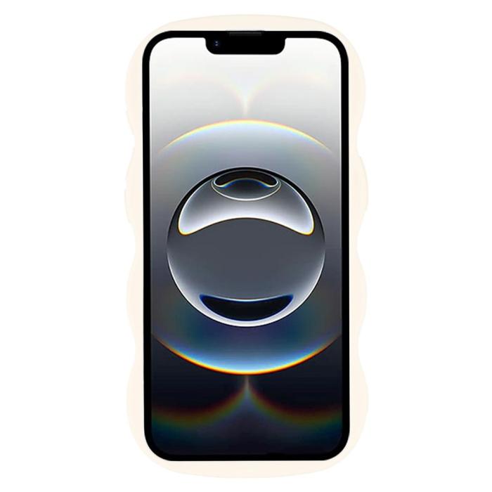 Bild 2,  iPhone 17e / 16e Mobilskal Wavy Off White