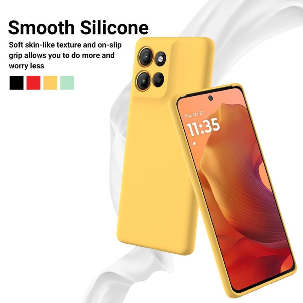  Motorola Moto G56 5G Skal Liquid Silikon Gul