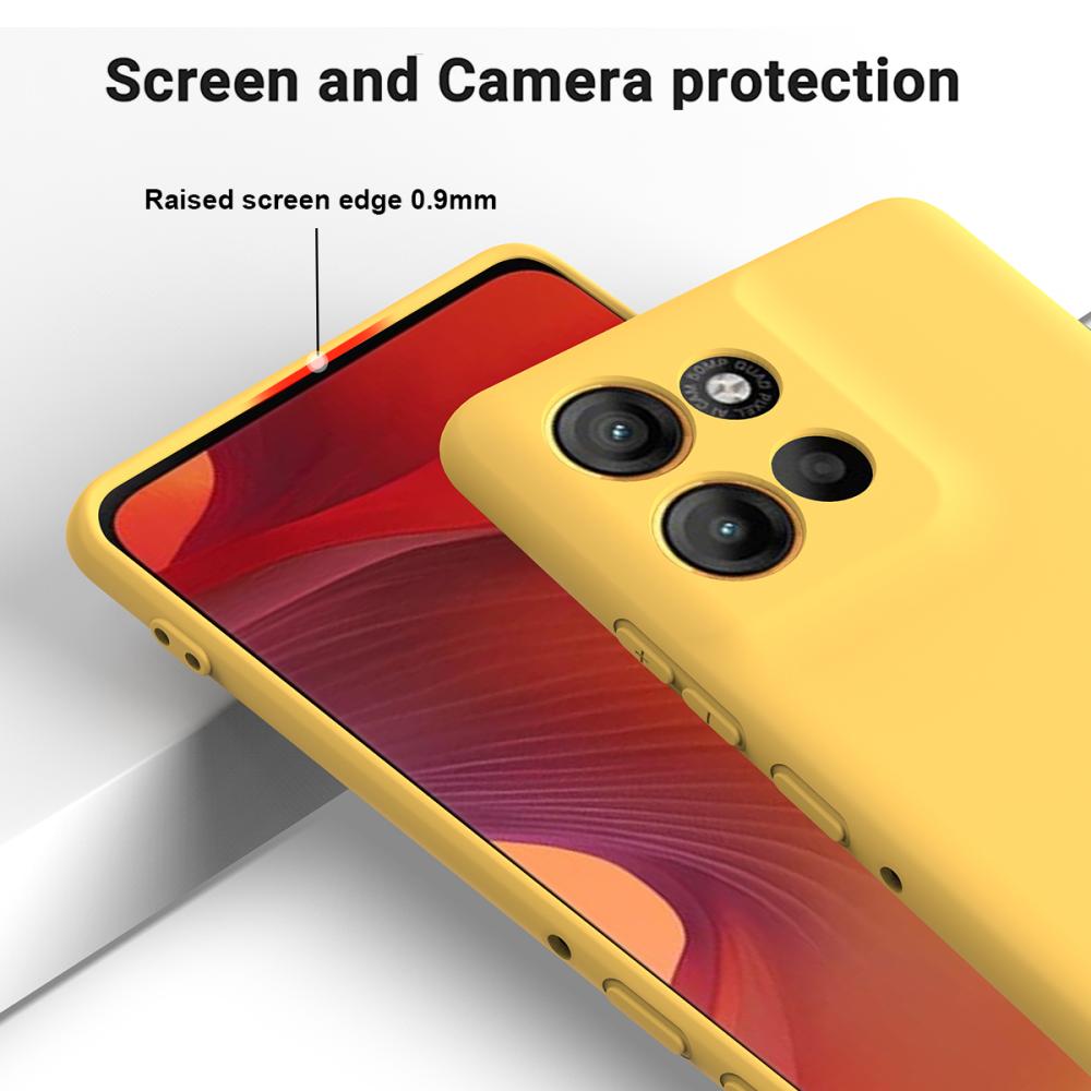  Motorola Moto G56 5G Skal Liquid Silikon Gul