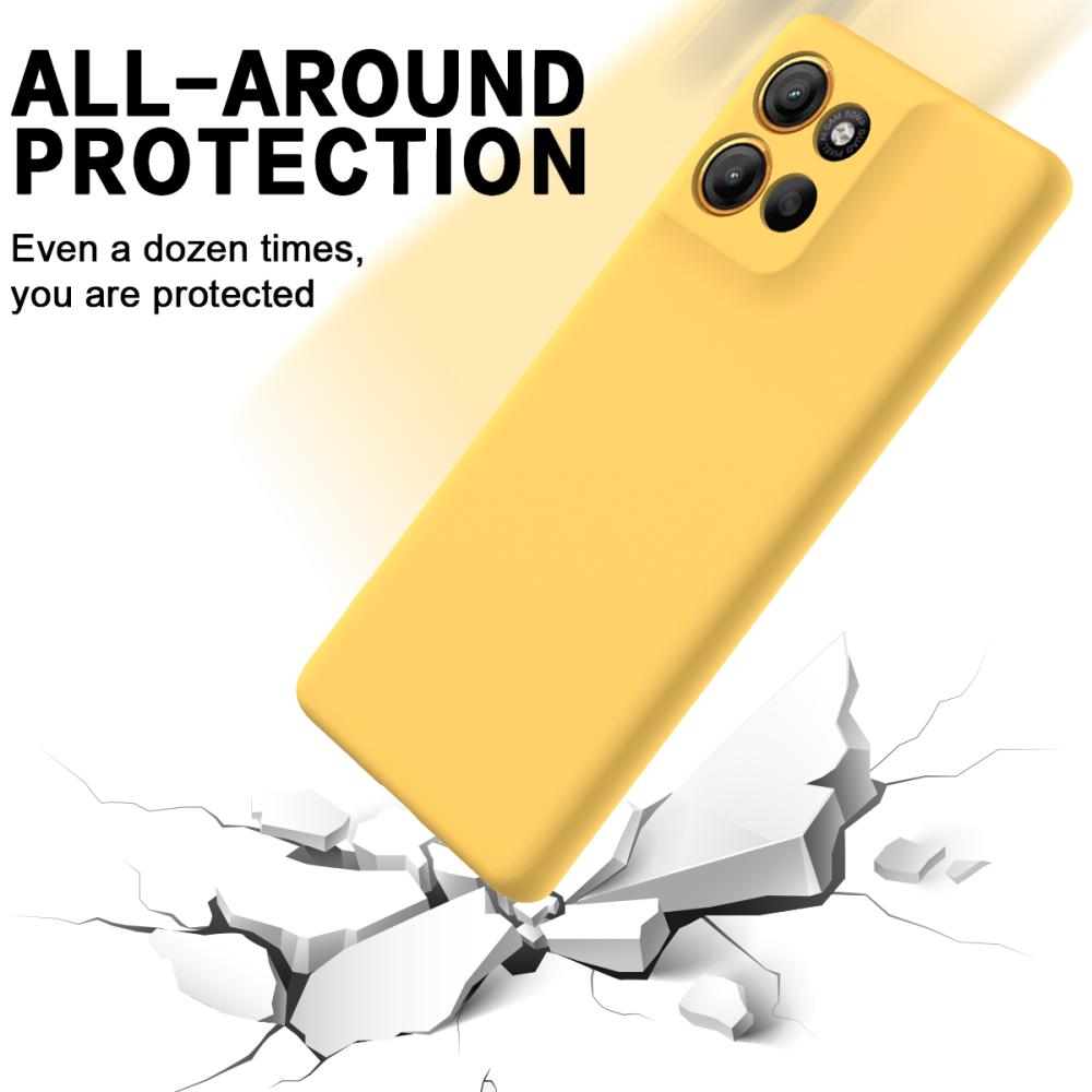  Motorola Moto G56 5G Skal Liquid Silikon Gul