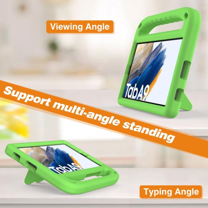 Bild 3,  Samsung Galaxy Tab A11 / Tab A9 Skal EVA Kickstand Grön