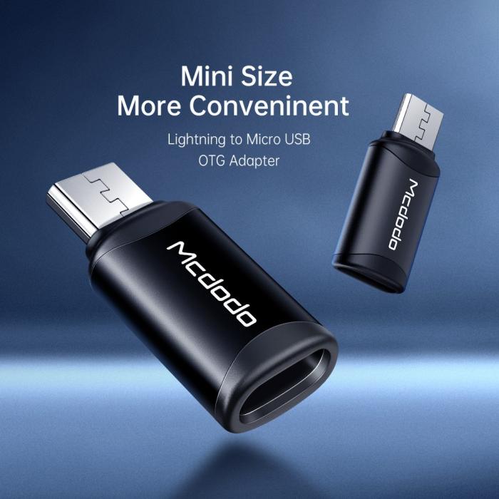 Bild 6, MCDODO Mcdodo Lightning Hona - MicroUSB Hane Adapter Svart