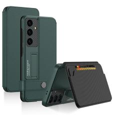 GKK GKK Samsung Galaxy S25 Fodral Kickstand Med Korth&aring;llare Gr&ouml;n