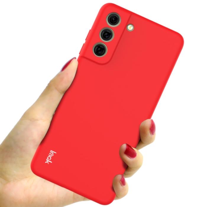 Bild 2, IMAK IMAK Samsung Galaxy S21 FE Skal Skin Touch Röd