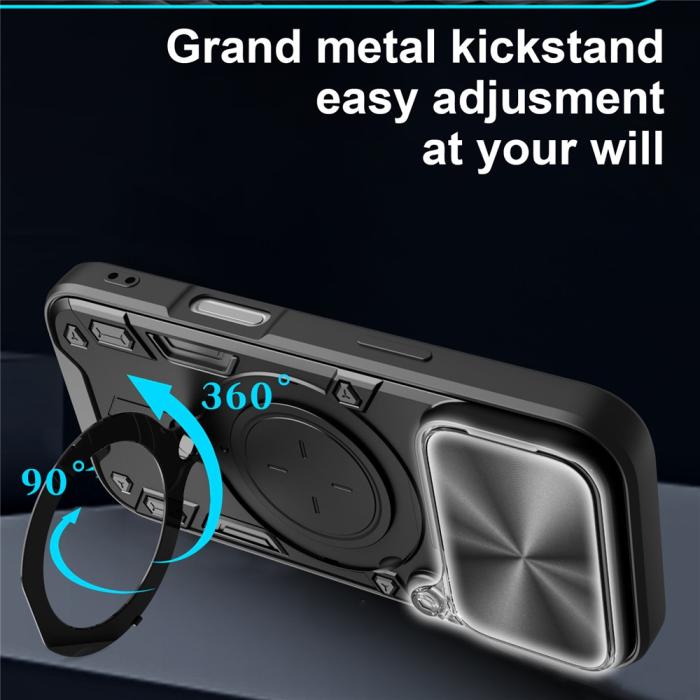 Bild 5,  iPhone 17 Pro Skal CamShield Kickstand Hybrid Svart