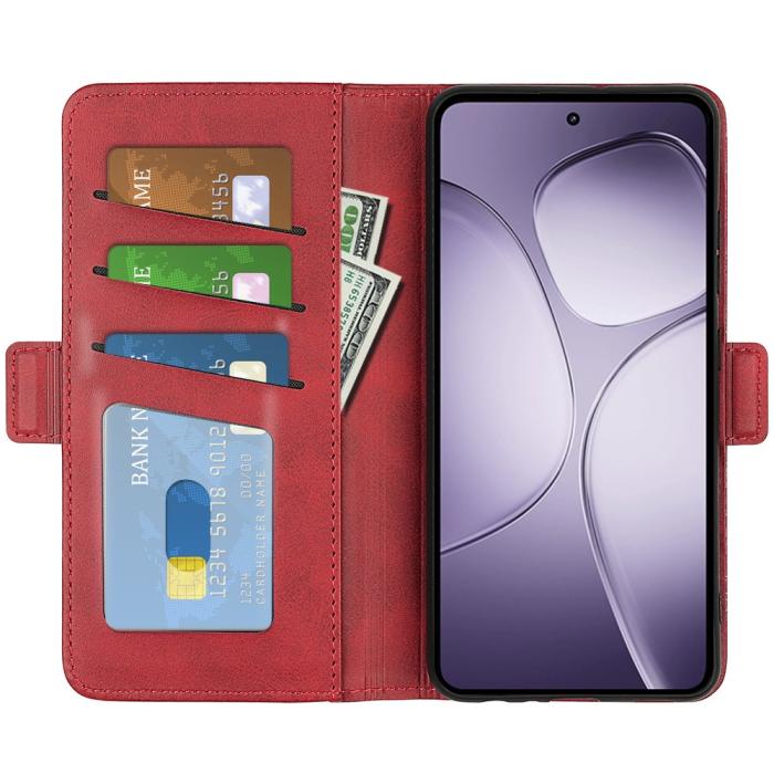 Bild 2,  Xiaomi 14T Pro Plånboksfodral Läder Röd