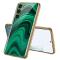 GKK GKK Galaxy S24 Plus Skal Härdat Glas Electroplate Peacock Green