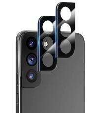  [2-Pack] Samsung S22 Linsskydd I H&auml;rdat Glas - Svart