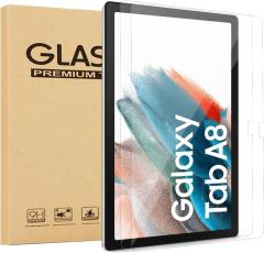  2-Pack Samsung Galaxy Tab A8 10.5 (2021) Sk&auml;rmskydd i h&auml;rdat glas