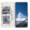  Samsung Galaxy S26 Ultra Fodral Rhombus Läder Blommor Vit