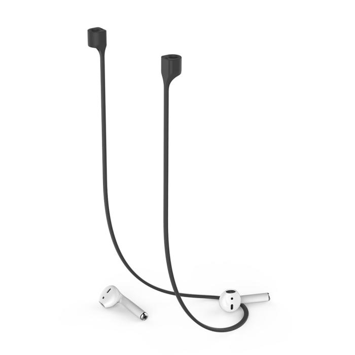 Bild 5, AHASTYLE AHASTYLE AirPods Strap Halsrem Silikon Svart