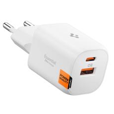 Spigen Spigen 35W V&auml;ggladdare USB-C / USB-A Essential Vit