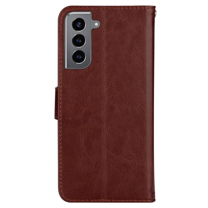 Bild 3,  Samsung Galaxy S22 Plus Fodral Solid Crazy Horse Brun