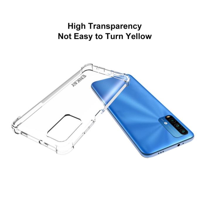 Bild 5, ENKAY Xiaomi Redmi 9T - ENKAY Shockproof TPU Skal - Transparent