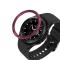  Bezel Skyddande Ring Galaxy Watch4 Classic 46mm - Vinröd/Svart