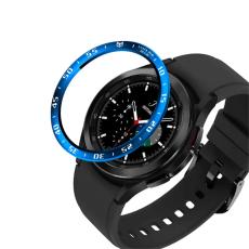  Bezel Skyddande Ring Galaxy Watch4 Classic 46mm - Bl&aring;/Vit