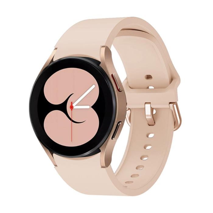 Bild 3,  Silikon Armband För Galaxy Watch 4/5/5 Pro/6/7/FE Ljus Rosa