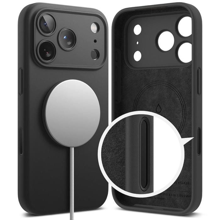 Bild 3, Ringke Ringke iPhone 17 Pro Skal MagSafe Silikon Svart