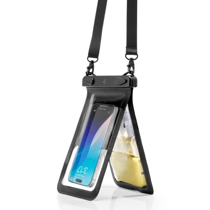 Bild 2, Spigen Spigen Universal Vattentät Väska Svart / Transparent
