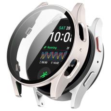  Galaxy Watch 7 40 mm Skal Med Sk&auml;rmskydd Off White