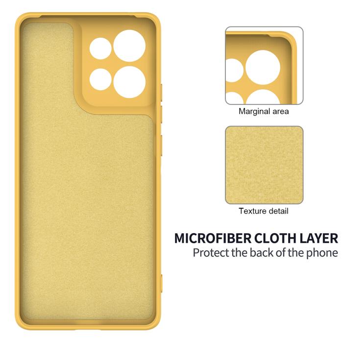 Bild 6,  Motorola Moto G56 5G Skal Liquid Silikon Gul