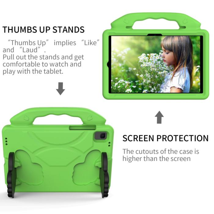 Bild 4,  Samsung Galaxy Tab A8 10.5 2021 / A7 10.4 Skal Shockproof EVA Grön