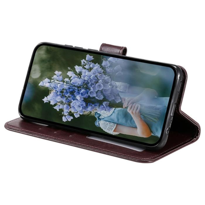 Bild 3,  Motorola Moto G54 5G Fodral Mandala Läder Brun