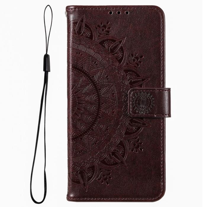 Bild 4,  Motorola Moto G54 5G Fodral Mandala Läder Brun